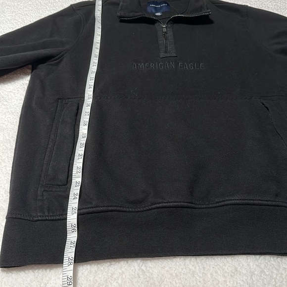 American Eagle Men’s Black Quarter Zip Pullover, EUC, Size Large - Picture 7 of 11